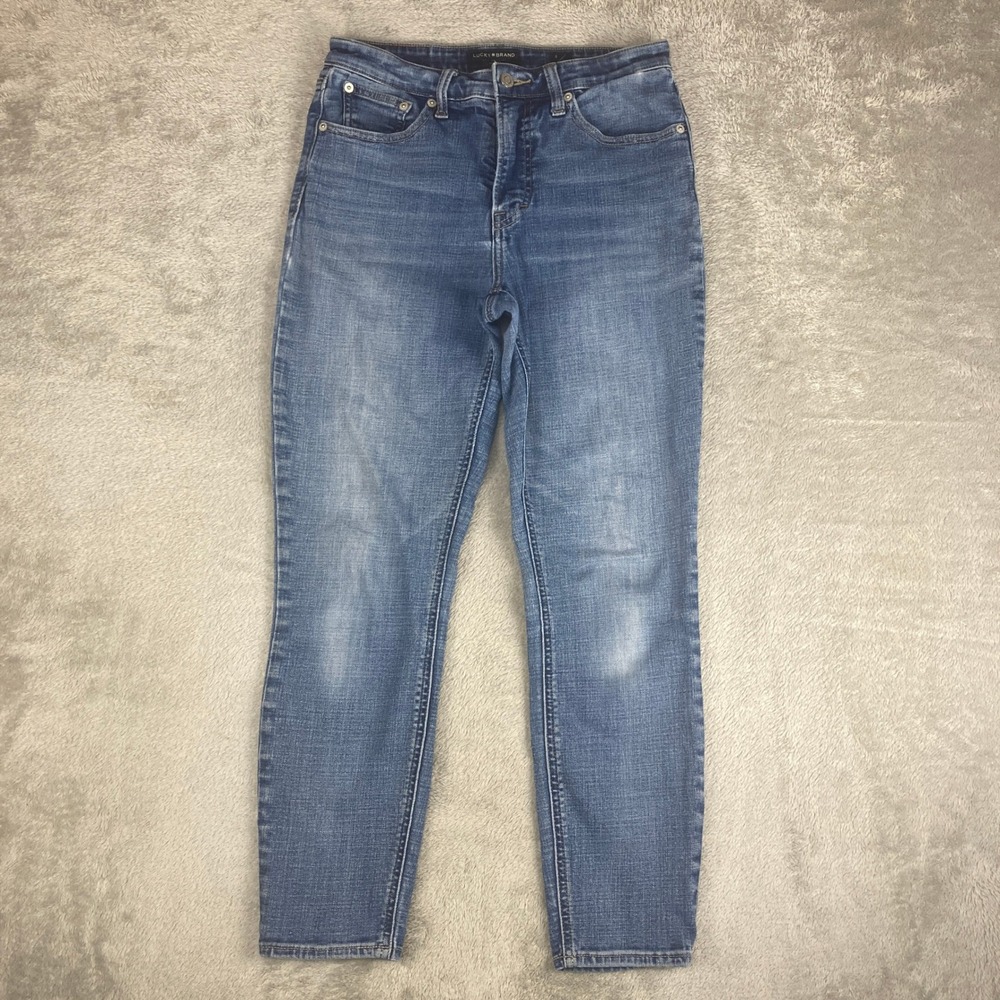 Lucky‎ Brand Jeans Bridgette High Rise Skinny Ankle Blue Womens 8/29 Medium Wash